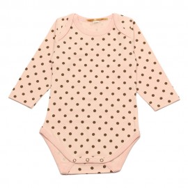 GOLD Bodysuit girl pink dots