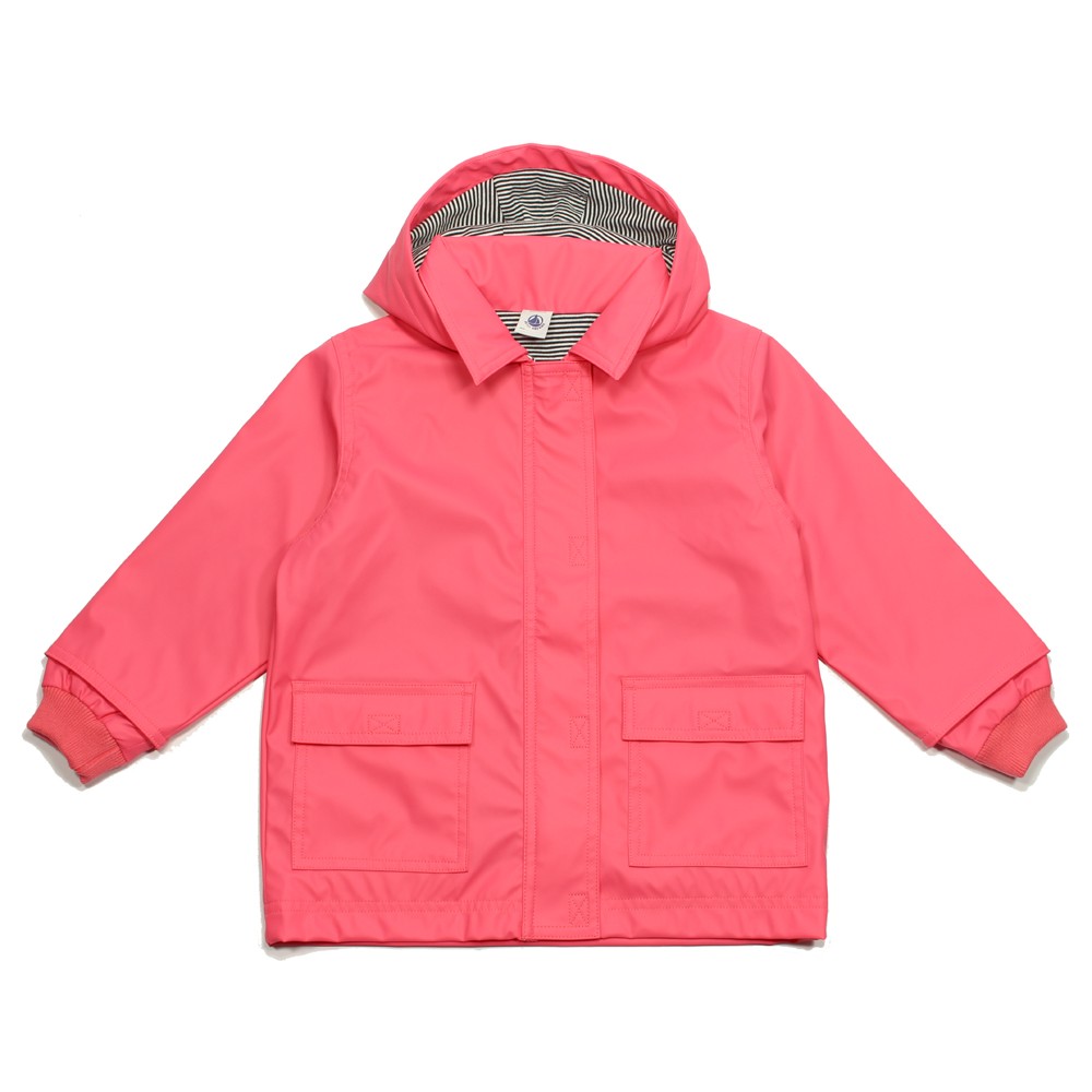 pink raincoat