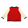 PETIT BATEAU Cardigan pom co tricolor