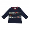 PETIT BATEAU T-shirt long sleeves logo bleu