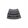 PETIT BATEAU Ruffle skirt striped blue white