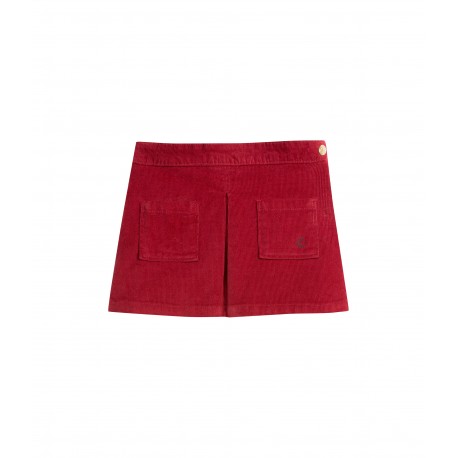PETIT BATEAU Skirt corduroy red