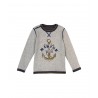 PETIT BATEAU Tshirt long sleeves reversible grey