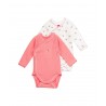 PETIT BATEAU Body long sleeves floral pink