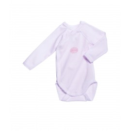 PETIT BATEAU Newborn baby long-sleeved bodysuit girl light pink