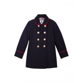 PETIT BATEAU Manteau fille bleu foncé