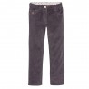 PETIT BATEAU Trousers stretch corduroy slim fit girl anthracite