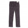 PETIT BATEAU Trousers stretch corduroy slim fit girl anthracite