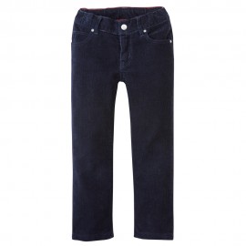 PETIT BATEAU Trousers corduroys straight fit boy dark blue