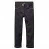 PETIT BATEAU Jeans denim 5 poches fille bleu foncé