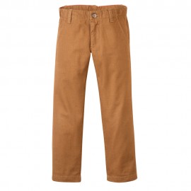 PETIT BATEAU Trousers chinos straight fit boy camel brown