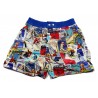 Mc ALSON Boxer short boy blue with ski resorts print