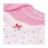 PETIT BATEAU Pack of 2 short-sleeved envelope neck bodysuits baby girl pink