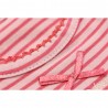 Ducky Beau t-shirt long-sleeved girl coral pink striped