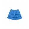 PETIT BATEAU skirt girl blue with white dots