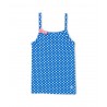 PETIT BATEAU top girl blue with white polka dots