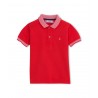 PETIT BATEAU polo shirt boy signal red