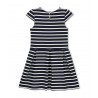 PETIT BATEAU Dress girl dark blue marinière