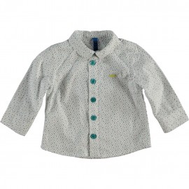 CKS Shirt baby boy white with multicolor triangles