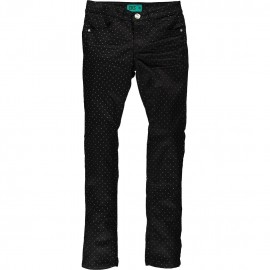 CKS Pantalon slim fit fille noir avec points argentés