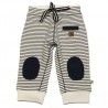 Ducky Beau soft trousers white with blue lines