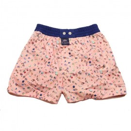 Mc ALSON Boxer short boy light pink with beach print