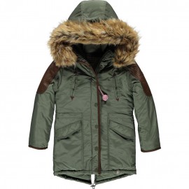 CKS Veste d'hiver fille khaki vert