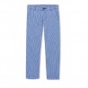 PETIT BATEAU Trousers slim fit boy striped cobalt blue and white