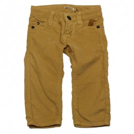 IMPS&ELFS Pantalon velours coupe slim garçon brun camel