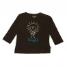 IMPS&ELFS T-shirt long-sleeved organic cotton boy & girl chocolate brown