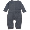 IMPS&ELFS Jumpsuit long-sleeved organic cotton boy & girl greyish blue