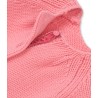 PETIT BATEAU Cardigan col rond laine fille rose corail