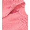 PETIT BATEAU Cardigan round neck wool girl coral pink