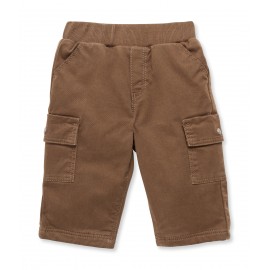 PETIT BATEAU Trousers gabardine cotton with lining boy taupe brown