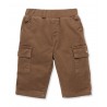 PETIT BATEAU Trousers gabardine cotton with lining boy taupe brown
