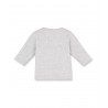 PETIT BATEAU T-shirt à manches longues garçon gris clair mêlé