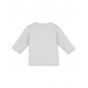 PETIT BATEAU T-shirt long-sleeved boy mottled light grey