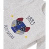 PETIT BATEAU T-shirt long-sleeved boy mottled light grey