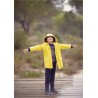 PETIT BATEAU Raincoat with hood unisex yellow