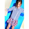 PETIT BATEAU Skirt girl with red lemons print