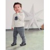 PETIT BATEAU Trousers corduroys slim fit boy & girl anthracite grey