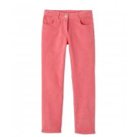 PETIT BATEAU Trousers in stretch corduroy girl coral pink