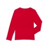 PETIT BATEAU T-shirt long-sleeved boy red with dark blue print