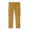 PETIT BATEAU Pantalon en coton gabardine stretch garçon brun camel