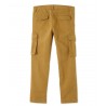 PETIT BATEAU Pantalon en coton gabardine stretch garçon brun camel