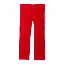 PETIT BATEAU Trousers in stretch corduroy boy red